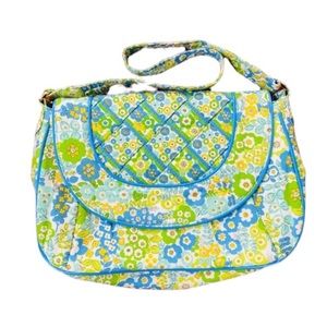 Vera Bradley English Meadow Floral Purse Retired 2011